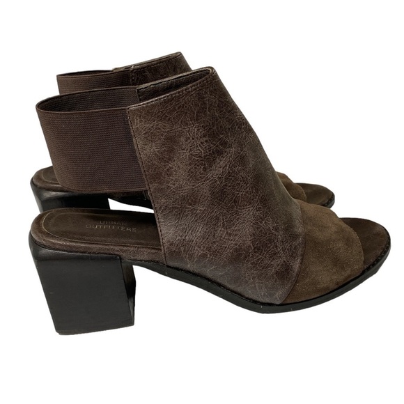 Urban outfitters heels chunky sling back leather brown size 9 - Picture 8 of 8